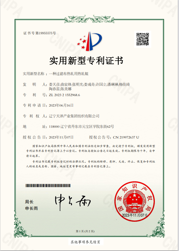 實(shí)用新型一種過(guò)濾布熱軋用熱軋輥.png
